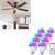 Linkind WiFi Smart Light Bulbs 8 Pack Matter 52″ Smart Ceiling Fan with Lights Remote