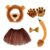 Lion Costume Kids Animal Ears Headband Gloves Tail Nose Bowtie