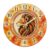 Lion Wall Clock, Tribal Artistic Geometric Tribal None Orange Quiet Wall Clocks No Ticking Noise for Kitchen Dining Room Apartment Dorm Room Decor 11.6×11.6 Inches