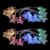 LIOOBO 2pcs LED Star Clip Lamp String 10led Plastic and Iron Wire