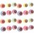 LIOOBO Halloween Bouncy Balls: 24pcs Glow in The Dark Eyeball Ping Pong Ball, Halloween Party Favors Bulk, Non-candy Treats Goodie Bag Stuffers