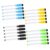 LIOOBO Water Based Whiteboard Markers Dry Erase Pens with Brush Eraser 40pcs Portable and Easy Erasability for Glass Board and Plastic Sign for Classroom and Drawing Use