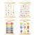 LIOUCBD 4Pcs Kids ABC Number Colors Shapes Educational Wall Posters
