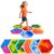 Liquid Sensory Floor Tiles for Kids 3+, Hexagon Step-On Play Mats, 6 Pack
