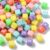 LiQunSweet 230 Pcs Mixed Color Acrylic Cube Letter Beads 3.5mm Large Hole Alphabet Craft Beads 10.5mm for DIY Jewelry Making Kechain Beading Pen Art Projects