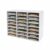 Literature Organizer, 24Slots Desktop File Mail Sorter Organizer, PVC File Organizer Classroom Student Mailbox Paper Bill Storage Cabinet for Home School Office Seminars Mailrooms Organization, White