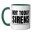 Literature Teacher Not Today Sirens Greek Mythology Odyssey Ceramic Mug, Dark Green/White, 11oz
