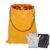 Litter Bag with Shoulder Strap – 4.5 cu. ft. Vinyl Trash Pickup Bag Holder Lawn Leaf Chute, Portable Leaf Collector and Yard Waste Bags with Gloves, 2 Black Litter Bags