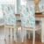Litter Star Chair Back Covers Set of 4, Sea Turtle Starfish Shell Coral Dining Room Chair Cover Washable Removable Slipcover, Marine Life Art Chairs Protector for Kitchen Hotel Party