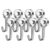LIUYUX Heavy‑Duty 8‑Pack Swivel Swing Magnetic Hooks, 30LBS Pull‑Strength Rotatable Neodymium Magnet Hooks for Garage, Kitchen & Workshop Hanging Upgrade