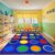 LIVEBOX Sitting Spots Kids Classroom Rug, Washable School Learning Area Rugs, Colorful Preschool Kids Classroom Carpet Non-Slip Playroom Mat for Daycare Learning, 6’x9′(Seats-20)