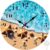 LKMTBKH 12″ Silent Wall Clock, Round Wall Clock, Sandy Beach Shells