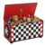 LKTART Storage Chest, Race Car Storage Bins Toy Storage Organizer, Red