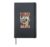 Llama at the mixing desk – Sound Engineer Hardcover Journal, Black