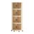 Llazsybz Rolling Storage Cart Triangle Trolley on Wheels Organizer with Doors Lightweight Sturdy PP Material Suitable for Home Kitc, 4 Tier