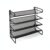Llazsybz Wall Mount Shelf Spice Rack Organizer Storage Stand Holder Four Tier Mesh Shelves Carbon Steel With Rust Resistance identification suitable for pantry shared housing, 4-Layer Tall