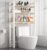 LLHBBSHYYDM 3-Tier Over Washer Dryer Storage Shelf Adjustable Feet Wooden Laundry Rack(Natural)