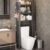 LLHBBSHYYDM Freestanding 3 Tier Bathroom Shelf for Small Spaces, Carbon Steel Storage Rack