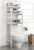 LLHBBSHYYDM Over Toilet Storage Shelf 3-Tier Bathroom Organizer with Crossbar Reinforcement(White)