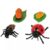 LLTCMAOYI Montessori Plastic Ladybug Model Set, Mini Ladybug Growth Biological Model Toy