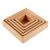 LLTCMAOYI Montessori Wooden Nesting Boxes, 10-Piece Square Stacking Set for Toddlers
