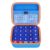 L LTGEM Case for The Uzzle 3.0 Family Board Game, Black/Orange