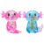 LMCCD 2 Pack Glitter Axolotl Squishy Toys, Blue and Pink Stretchy Slow Rise Sensory Fidget Stress Balls, Mexican Salamander Squeeze Toys for Teens Adults Seniors, Stress Relief Desk Toys (RED+Bule)