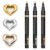 Lnidpd 3pcs Chrome Paint Markers, Gold Silver Acrylic Mirror Liquid Pens