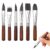 Lnidpd 6 pcs Travel Watercolor Brush Set for Acrylic Gouache Inks Painting