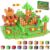 Lnyofz Magnetic Blocks – 80Pcs Building Cubes Adventure Game Set, Building Blocks STEM Sensory Creative Toys Games for Kids Boys & Girls