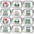 Locmeo 12 Pcs Golf Makeup Bags Golfer Cosmetic Bag Gifts Waterproof Golf Accessories Goodie Snack Clear PVC Travel Toiletry Pouch with Zipper for Women Player Team Party