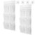 Locmeo 2 Pack Hanging Shoe Organizer Dorm Locker Organizer Wall Mounted Shoes Rack Closet Hanging Door Hangers Cabinet Storage Bag with Adhesive Hooks for Rv School College Camping(White)