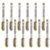 LOCZUK 12pcs Metallic Marker Pens for Pottery and Wood, Golden