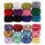 LOCZUK 24pcs Cotton Embroidery Thread Set, Embroidery Floss Yarn, Colorful Threads for Cross Stitch Crafts, Crochet, Home Gift Making Supplies