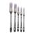 LOCZUK 5pcs Baseboard Paint Brush – Small Paint Brush with Pointed and Round Ends, for Detail Painting, Grout Touch Up, Wall Skirting, and Trim Edging