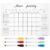 LOCZUK Clear Acrylic Magnetic Monthly Calendar Dry Erase Board for Fridge