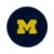 Logo Brands NCAA Michigan Wolverines Kickball Rubber Material | 8.5″ Regulation Size | Team Color | Officially Licensed