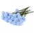 LOGOFUN 20pcs Miniature Rose Flower Single Stem for 1:12 Dollhouse Blue