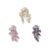 LOGOFUN 3pcs New Chinese Style Tassel Flower Dangle Charms Gradient Petal Waterdrop Pendant for Earrings Brooch Jewelry Making Romantic Hanfu Accessory for Women Girls