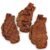 LOGOFUN 3PCS Simulated Steak Model PVC Fake Beef Food Display Prop