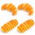 LOGOFUN 4pcs Realistic Caterpillar Bread Model Soft Pu Fake Pastry Prop