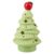LOGOFUN Ceramic Christmas Tree Night Light with Apple Topper – Light Green