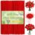 LOKUNN Pipe Cleaners 200 Pcs Red Creative Pipe Cleaners Craft Set