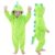 LOLANTA Boys Girls Dinosaur Costume Toddler’s Dino Bodysuit Flannel Toddler One Piece Jumpsuit Kids Gifts (Green, 2-3T)