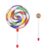 Lollipop Shape Hand Drum with Candy Drumstick Simple Percussion Musical Instruments Education Tool Easy to Operate Hand Drums