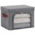 LOLUVIZCO Large Storage Bins Boxes with Lids Clear Window Zipper Closure