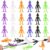 LOMIMOS 50PCS Halloween Stretchy Skeleton Toys,Stretchy Pumpkin Man Halloween Party Favors for Kids Trick or Treat Goody Bag Pinata Filler Classroom Prize