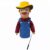 LOMTRATS Family Hand Puppets for Kids,Includes Teacher, Policeman, Farmer, Pirate, Detective, etc. with Movable Open Mouths,Perfect for Storytelling,Teaching,Festival Gifts,1 PCS with Joystick