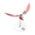 LONGPIN Flying Wings 3D Metal Puzzle Kit – Mechanical Biomimetic Wings with Micro Motor, DIY Kinetic Sculpture for Adults, Precision Electroplating Craftsmanship & Interactive STEM Model Gift（Red）