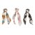 Long Tails Scarf Scrunchies, Hair Scarf Scrunchies Set Floral Bowknot Ponytail Holder Hair Bands with Long Tails 3PCS
